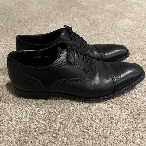 To Boot Men’s Black Leather Dress Shoes – Size 12 TBNY New York Sz 12
